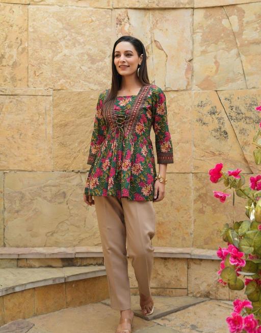 The Heritage Print Short Kurti