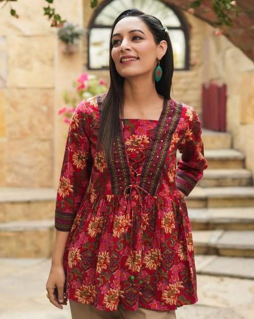 The Heritage Print Short Kurti