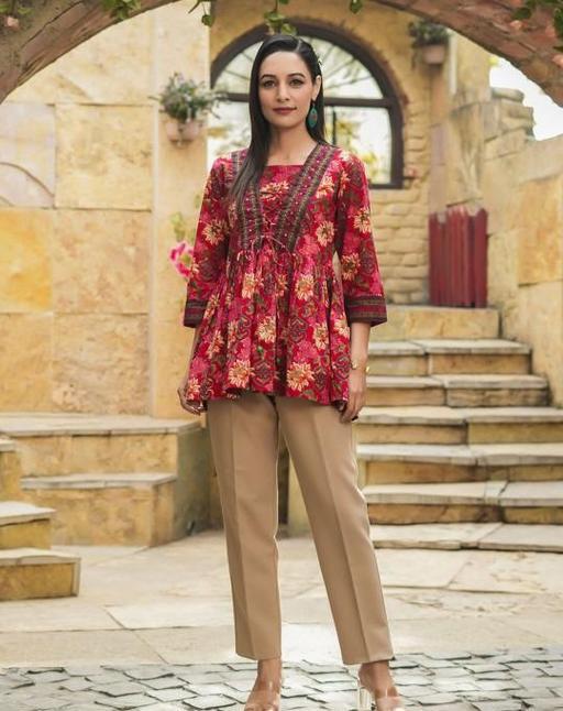 The Heritage Print Short Kurti